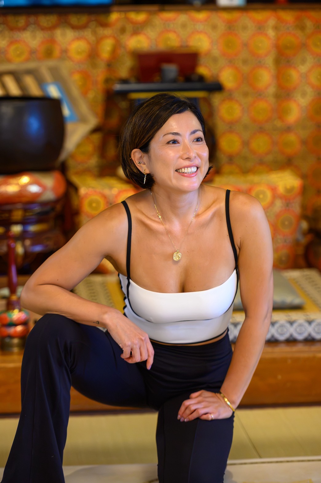 Shizuka, founder and lead instructor of Serenity Flow Yoga and Temple Yoga